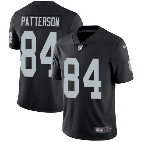 Nike Raiders #84 Cordarrelle Patterson Black Team Color Men's Stitched NFL Vapor Untouchable Limited Jersey - Click Image to Close